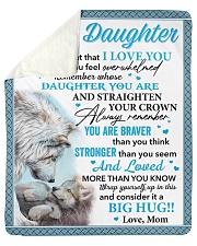 Wolf Never 4get That I Love You Mom To Daughter Sherpa Fleece Blanket tile