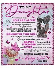 Never Forget That U Are Alone - Mom To Daughter Fleece Blanket - 50" x 60" front