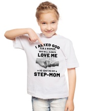 God Sent Me My Step Mom Youth T-Shirt lifestyle-youth-tshirt-front-2