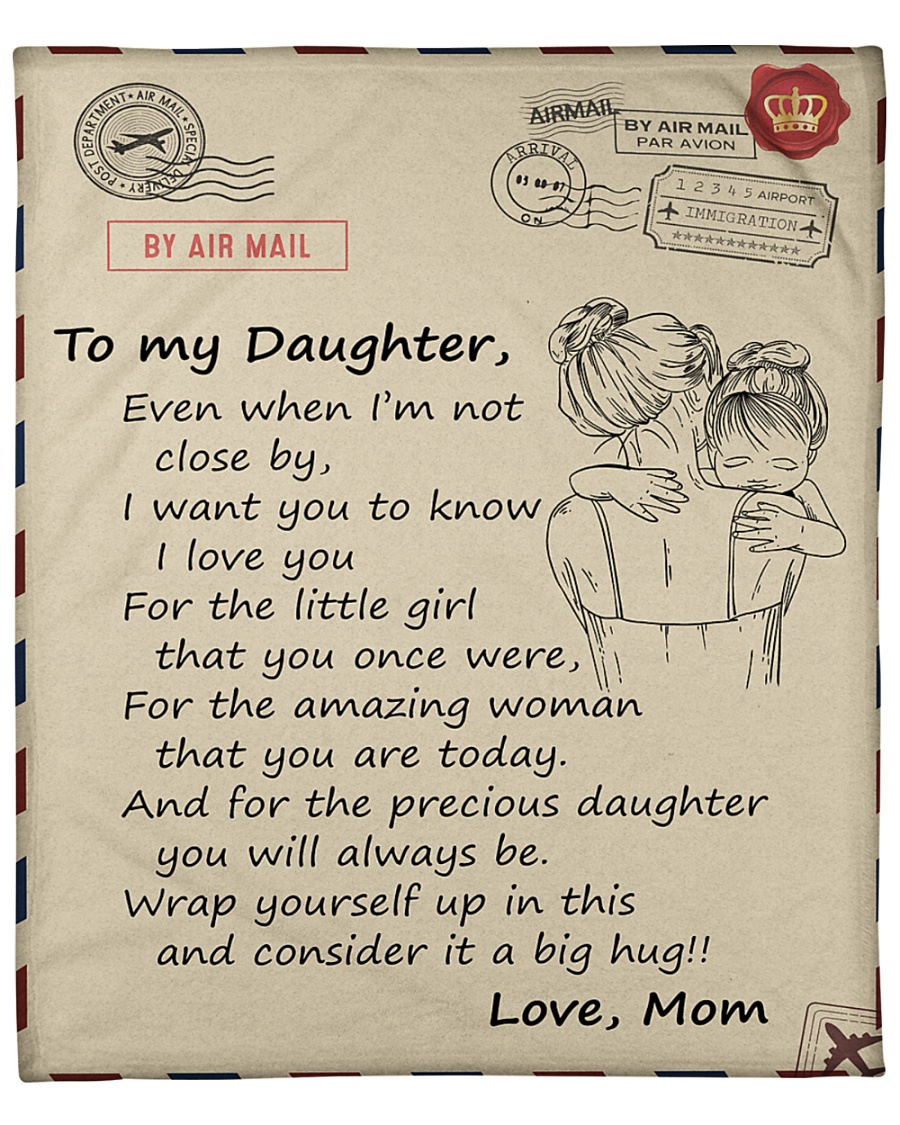 Daughter Wrap Yourself Up In This I Love You Fleece Blanket - 50" x 60"