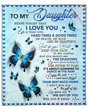 Never Forget That I Love U Mom To Daughter Fleece Blanket - 50" x 60" front