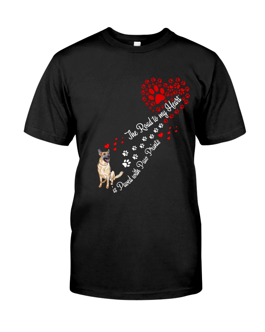 German shepherd Road To My Heart Classic T-Shirt