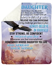 I Believe U Can Overcome Mom To Daughter Sherpa Fleece Blanket - 50" x 60" thumbnail