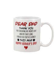 Dad Thanks For Enduring My Mom's Shit Mug front