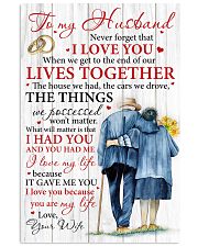 Husband I Love You Because You Are My Life 11x17 Poster front