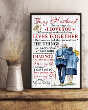 Husband I Love You Because You Are My Life 11x17 Poster lifestyle-poster-3