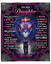 Inside This Blanket There Is Piece Dad To Daughter Fleece Blanket - 50" x 60" front