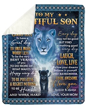 Lion - Today Is A Good Day Mom-To-Son Sherpa Fleece Blanket tile