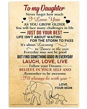 To My Daughter 11x17 Poster front