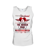 God Blessed The Broken Road - Wife To-Husband Unisex Tank tile