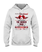 God Blessed The Broken Road - Wife To-Husband Hooded Sweatshirt tile