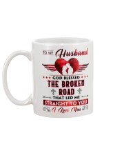God Blessed The Broken Road - Wife To-Husband Mug back