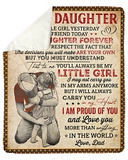 My Little Girl Yesterday Dad To Daughter Sherpa Fleece Blanket tile