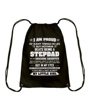 Nothing Beats Being A Stepdad Drawstring Bag thumbnail