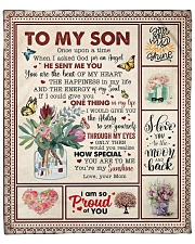 Once Upon A Time I Asked God Mom To Son Fleece Blanket - 50" x 60" front