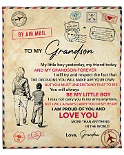 My Little Boy Yesterday - Grandma To Grandson Fleece Blanket - 50" x 60" front
