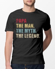 Papa The Man The Myth The Legend Classic T-Shirt lifestyle-mens-crewneck-front-13