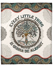 Every Little Thing Is Gonna Be Alright Hippie Fleece Blanket - 50" x 60" front