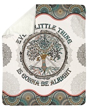 Every Little Thing Is Gonna Be Alright Hippie Sherpa Fleece Blanket tile