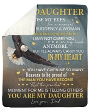 I Close My Eyes For But A Moment Eagle To Daughter Sherpa Fleece Blanket tile