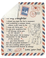 I Close My Eyes For But A Moment Dad To Daughter Sherpa Fleece Blanket tile