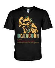 Dadacorn Like A Dad Just Way Cooler V-Neck T-Shirt tile