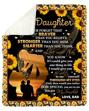 Never 4get U Are Braver Sunflower Dad To Daughter Sherpa Fleece Blanket tile