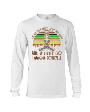 Yoga I'm Mostly Peace Love And Light Long Sleeve Tee tile