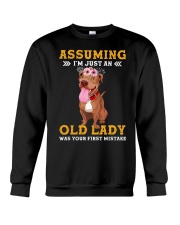 Assuming I'm An Old Lady Was Your First Mistake Crewneck Sweatshirt tile