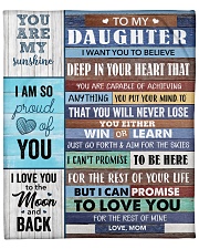 Daughter I Can Promise To Love You For The Rest Fleece Blanket - 50" x 60" front
