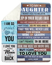 Daughter I Can Promise To Love You For The Rest Sherpa Fleece Blanket tile