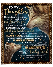 No One Else Will Ever Know Wolf Mom To Daughter Fleece Blanket - 50" x 60" front