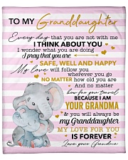 My Love For U Is Forever Elephants GM To GD Fleece Blanket - 50" x 60" front