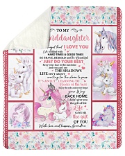 Unicorn-Never 4get I Love U -Grandma-Granddaughter Sherpa Fleece Blanket tile