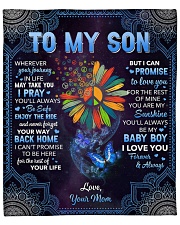 Whenever Your Journey In Life Mom To Son Fleece Blanket - 50" x 60" front