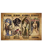 Be Strong Be Brave Be Humble Be Badass Hippie Horizontal Poster tile
