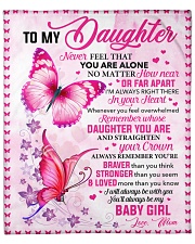 Never Feel That U Are Alone Mom To Daughter Fleece Blanket - 50" x 60" front