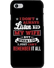I Don't Always Listen To My Wife Phone Case thumbnail