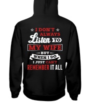 I Don't Always Listen To My Wife Hooded Sweatshirt thumbnail