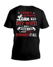 I Don't Always Listen To My Wife V-Neck T-Shirt thumbnail