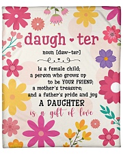 Is A Female Child - Flower Mom To Daughter Fleece Blanket - 50" x 60" front