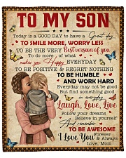 Today Is A Good Day Have Great Day Mom To Son Fleece Blanket - 50" x 60" front