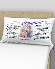 Once Upon A Time When I Asked God Dad To Daughter Rectangular Pillowcase aos-pillow-rectangular-front-lifestyle-02