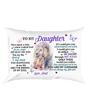 Once Upon A Time When I Asked God Dad To Daughter Rectangular Pillowcase front