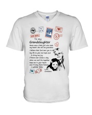 There Was A Little Girl Stole To Granddaughter V-Neck T-Shirt tile
