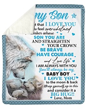 Never Forget That I Love You Mom To Son Sherpa Fleece Blanket tile