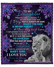 Wherever Your Journey In Life Dad To Daughter Fleece Blanket - 50" x 60" front
