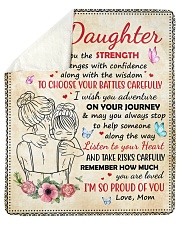 Daughter Remember How Much You Are Loved Sherpa Fleece Blanket tile