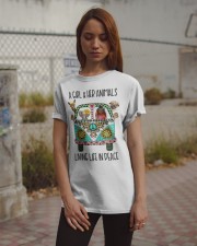A Girl And Her Animals Living Life In Peace Classic T-Shirt apparel-classic-tshirt-lifestyle-18