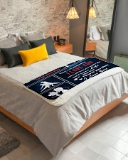 My Only Love I Love You Forever And Always Sherpa Fleece Blanket - 50" x 60" aos-sherpa-fleece-blanket-lifestyle-front-01